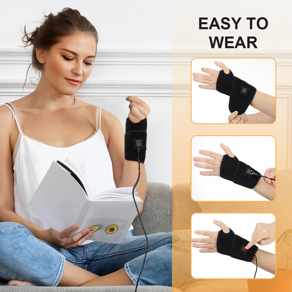 Hot Selling 48 LED Red Light Therapy Wrap with Smart Timing Adjustable Heat Wrist Support 660nm 850nm Pain Relief