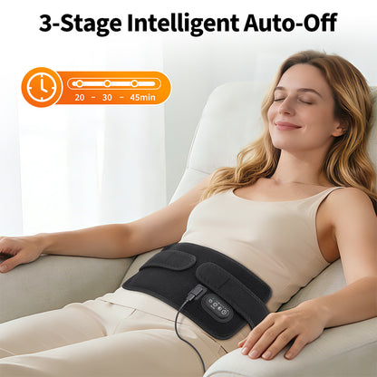 72-Piece 3-Core Red Light Therapy Lamp Board 660/850 Infrared Smart Timer Waist Support Belt