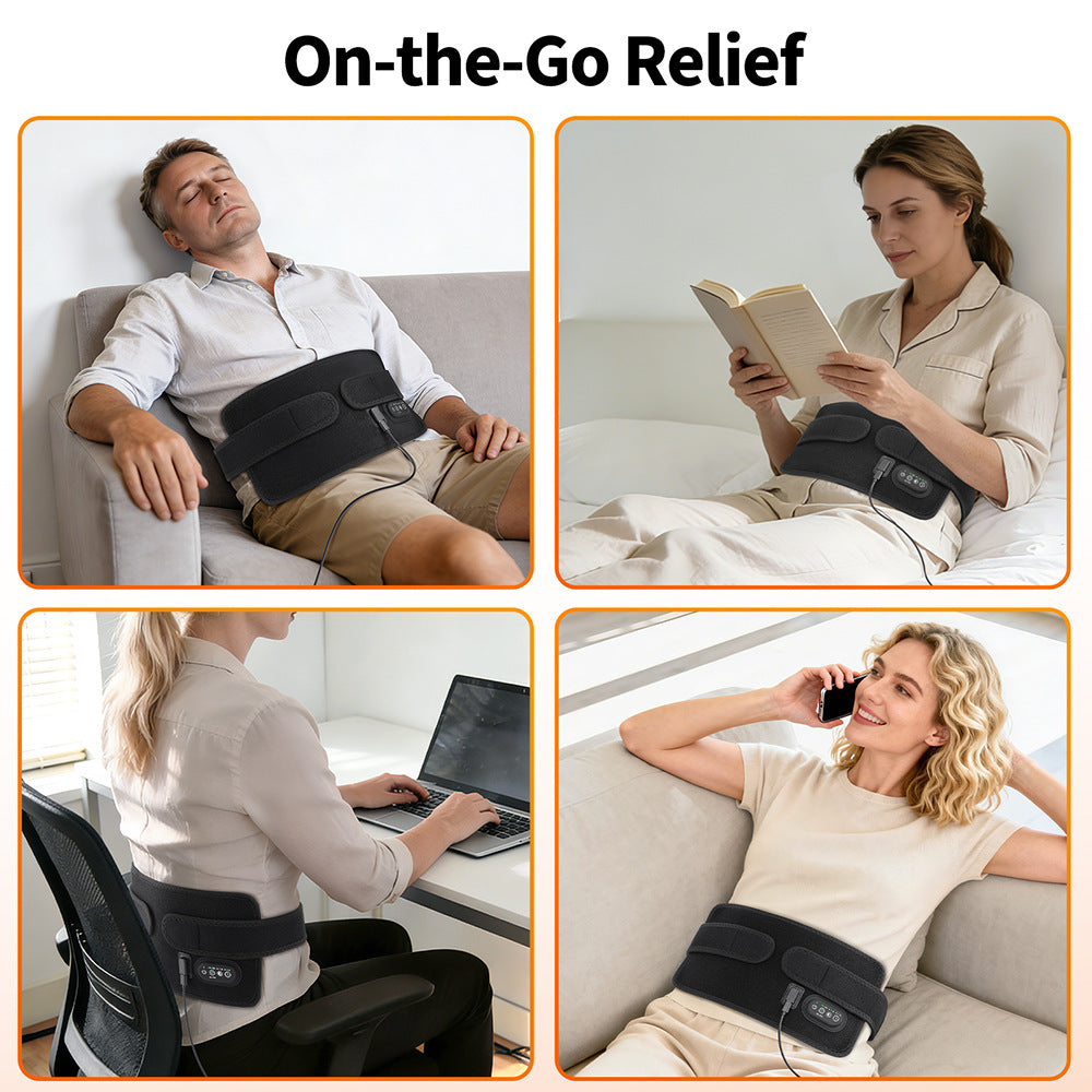 72-Piece 3-Core Red Light Therapy Lamp Board 660/850 Infrared Smart Timer Waist Support Belt