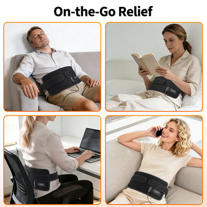 72-Piece 3-Core Red Light Therapy Lamp Board 660/850 Infrared Smart Timer Waist Support Belt