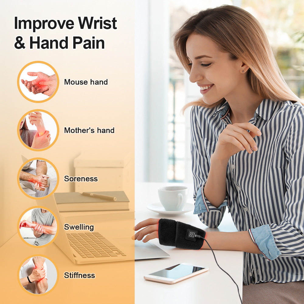Hot Selling 48 LED Red Light Therapy Wrap with Smart Timing Adjustable Heat Wrist Support 660nm 850nm Pain Relief