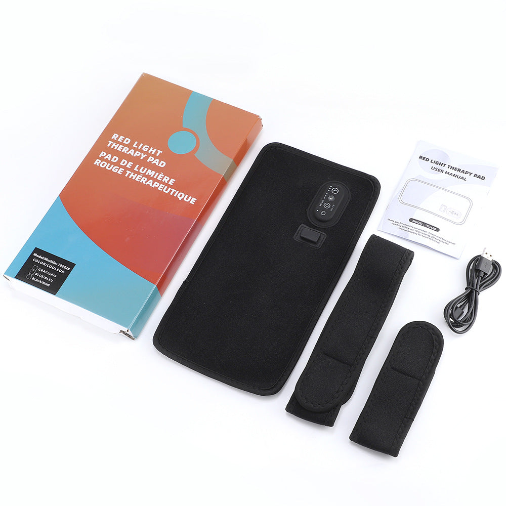 72-Piece 3-Core Red Light Therapy Lamp Board 660/850 Infrared Smart Timer Waist Support Belt