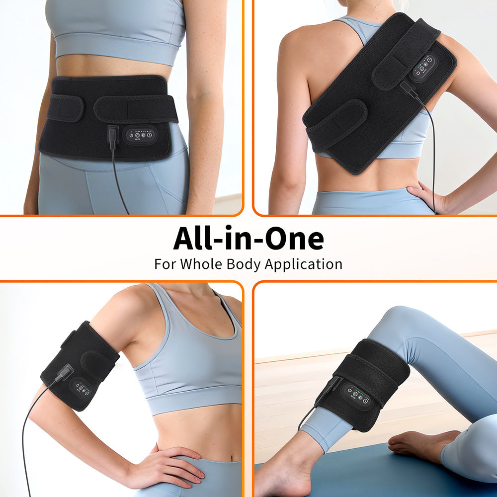 72-Piece 3-Core Red Light Therapy Lamp Board 660/850 Infrared Smart Timer Waist Support Belt